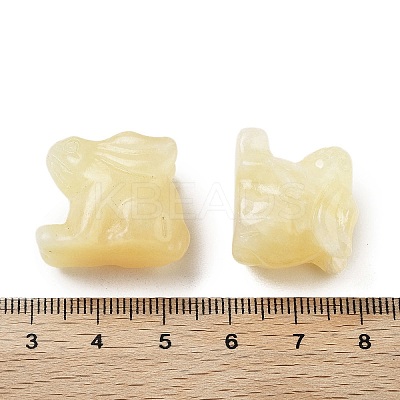 Natural Yellow Jade Carved Figurines DJEW-L023-E05-1