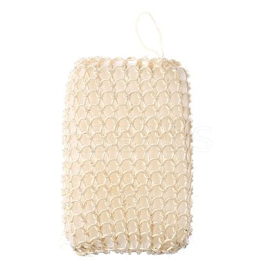 Exfoliating Braided Sisal Pad Body Scrubber with Tether PW-WG24794-05-1