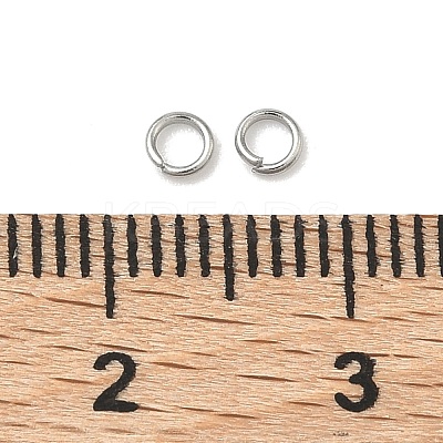 Tarnish Resistant 304 Stainless Steel Open Jump Rings X-STAS-E067-02-3mm-1