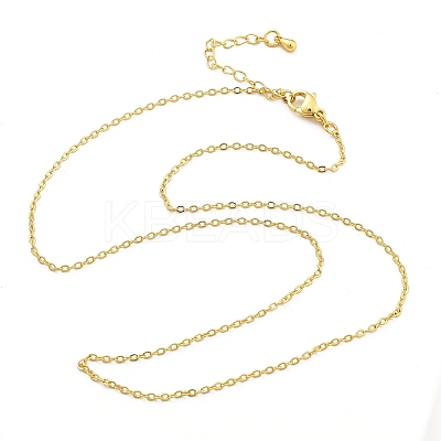 Brass Cable Chain Necklaces for Women NJEW-D302-48G-1