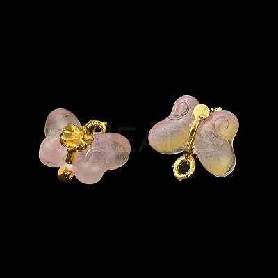 Light Gold Tone Alloy with Glass Charms LS-PALLOY-Q457-01G-03-1