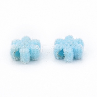 Christmas Opaque Resin Beads RESI-G047-13-1