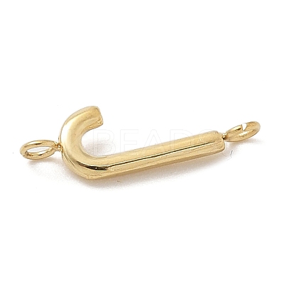 304 Stainless Steel Letter Connector Charms LS-STAS-M108-01G-10-1