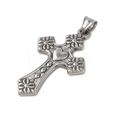 Tarnish Resistant 304 Stainless Steel Big Pendants STAS-E449-34P-1