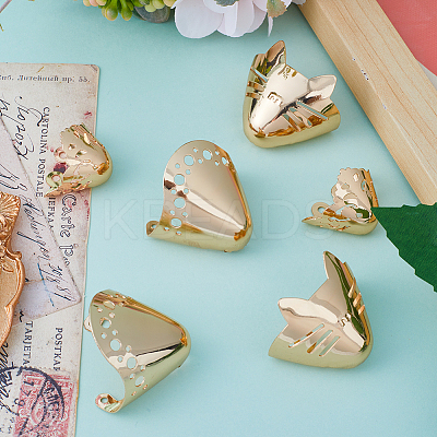 6Pcs 3 Style Alloy Shoes Creases Protector FIND-GF0004-89LG-1