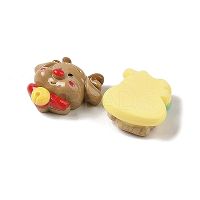 Christmas Opaque Resin Decoden Cabochons RESI-S391-07-1
