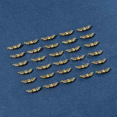 100Pcs Tibetan Style Alloy Fairy Wing Beads TIBEB-FS0001-14-1