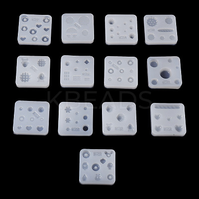 13Pcs 13 Styles Nail Art Silicone Molds SIMO-TA0001-17-1
