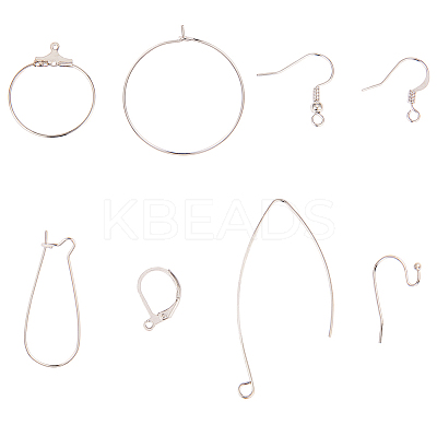 Brass Earring Findings KK-SC0001-04-1
