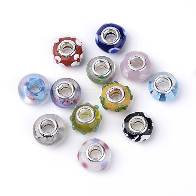 Handmade Lampwork European Beads LPDL-X0003-1