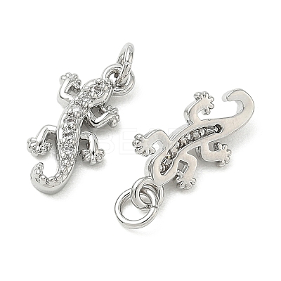 SHEGRACE Brass Micro Pave Cubic Zirconia Pendants XGRQ3D743-461P-1