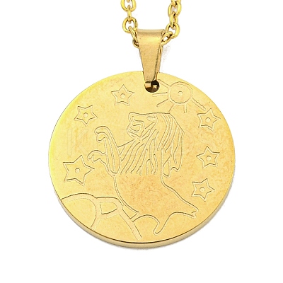 Constellation Pendant Necklaces NJEW-S422-04G-05-1