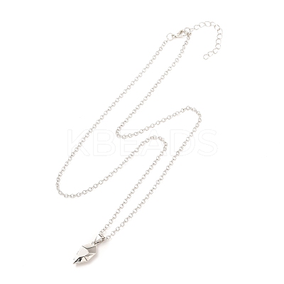 Rack Plating Alloy Heart Pendant Necklaces Sets NJEW-B081-07B-1