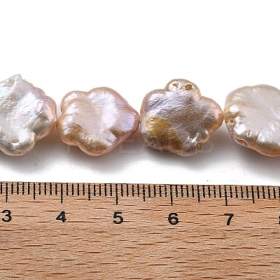 Natural Baroque Keshi Pearl Beads Strands PEAR-P064-07B-02B-1