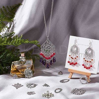 48Pcs 12 Style Tibetan Style Chandelier Components Links FIND-SC0002-17-1