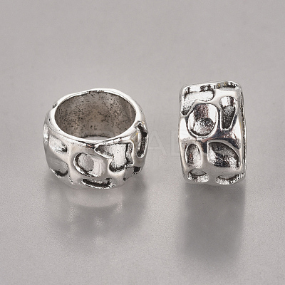 Rondelle Tibetan Style Alloy Beads X-LF10982Y-1