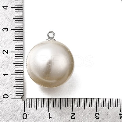 ABS Plastic Imitation Pearl Pendants FIND-H052-01K-01P-1
