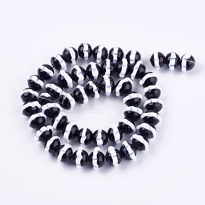 Handmade Bumpy Lampwork Beads Strands LAMP-K029-09C-1