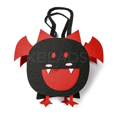 Bat Felt Halloween Candy Bags with Handles LS-HAWE-K001-01F-1
