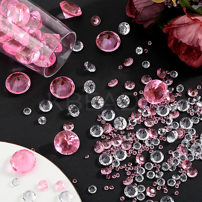 1100Pcs Acrylic Rhinestone Pointed Back Cabochons GACR-SP0001-05C-1