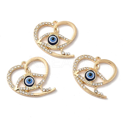 Alloy Crystal Rhinestone Pendants PALLOY-E027-VF823-1