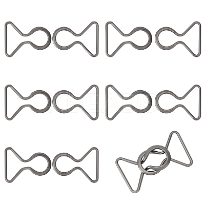 6 Pairs Zinc Alloy Clasps FIND-BC0004-66B-1