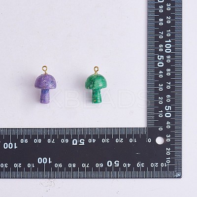7Pcs 7 Colors Natural Quartz Pendants G-SZ0002-21-1