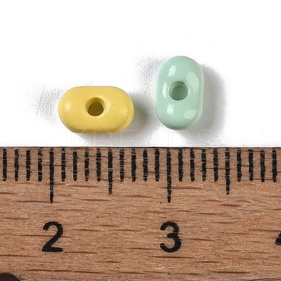 Spray Paint Alloy Beads PALLOY-H145-05-1