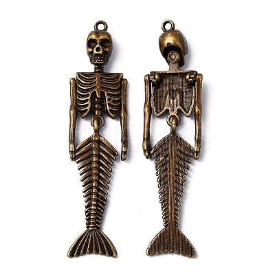 Tibetan Style Alloy Big Pendants X-TIBE-Q067-01AB-NR-1