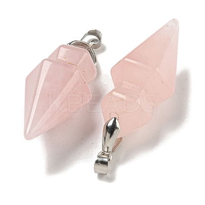 Natural Mixed Stone Pointed Pendants G-F766-08AS-1
