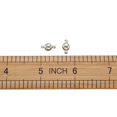 Brass Magnetic Clasps with Loops KK-TA0007-35-NF-1