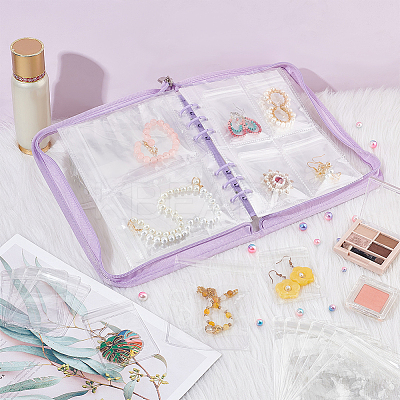 Transparent Jewelry Organizer Storage Zipper Bag AJEW-WH0314-44C-1