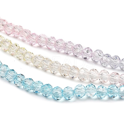 Transparent Painted Glass Beads Strands DGLA-A034-T2mm-A21-1