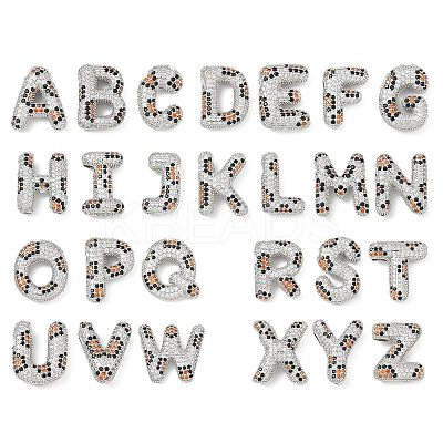 Brass Micro Pave Cubic Zirconia Pendants KK-Z108-01P-1