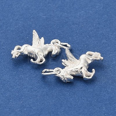 925 Sterling Silver Horse with Wings Charms STER-P071-11S-1