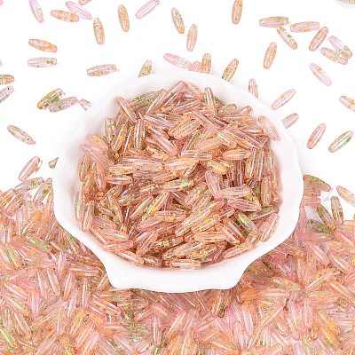 Picasso Transparent Glass Seed Beads SEED-N012-11B-1