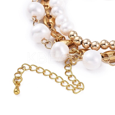 Beaded Bracelets & Link Bracelets & Chain Bracelets Sets BJEW-JB05509-1