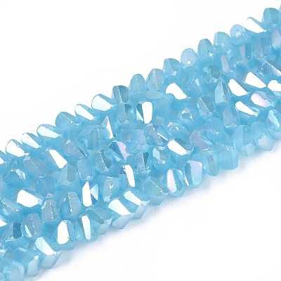 Electroplate Imitation Jade Glass Beads Strands LS-GLAA-N023-4mm-33-1