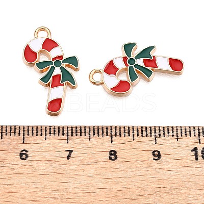 Christmas Theme Alloy Enamel Pendants ENAM-T020-10K-1
