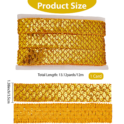 Polyester with PT Paillette Lace Trim Ribbon OCOR-WH20073-01B-1