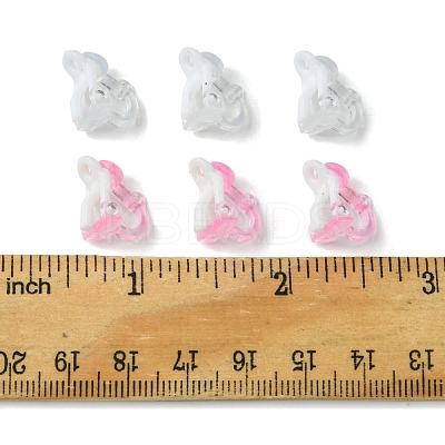 40Pcs 2 Colors Plastic Clip-on Earring Findings KY-FS0001-23-1