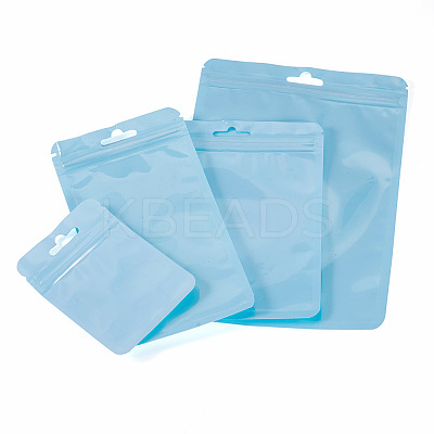 40Pcs 4 Styles Rectangle Plastic Yin-Yang Resealable Packaging Bags ABAG-TA0001-23A-1