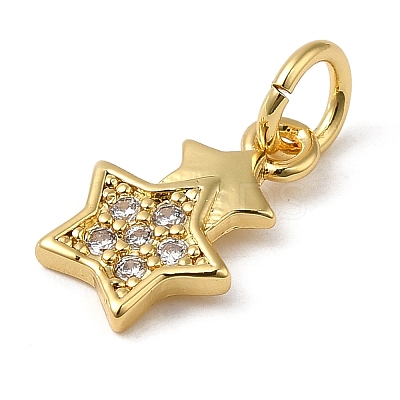 Rack Plating Brass Pendants KK-M271-05G-1