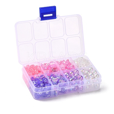4 Style 2 Colors Transparent Acrylic Beads DIY-FS0002-49-1