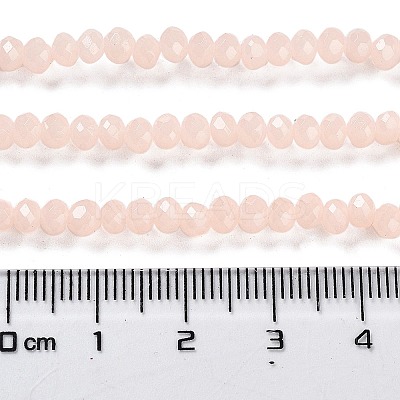 Baking Paint Imitation Jade Glass Bead Strands DGLA-A034-J4MM-A14-1
