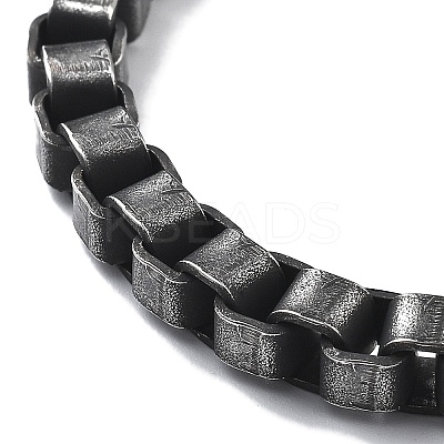 316 Surgical Stainless Steel Box Chain Bracelets with Magnetic Clasps BJEW-Q349-06B-03-1