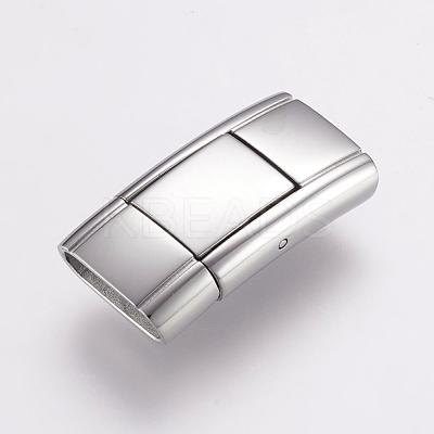 Tarnish Resistant 304 Stainless Steel Bayonet Clasps STAS-F122-35P-1