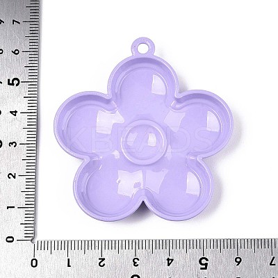 Spray Painted Alloy and Enamel Big Pendants PALLOY-T092-80B-1