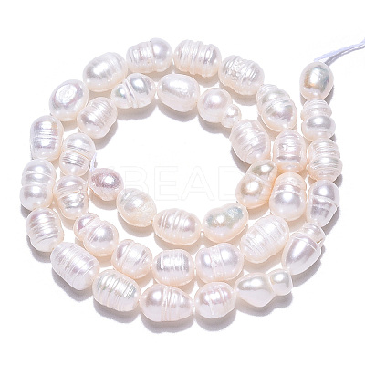 Natural Cultured Freshwater Pearl Beads Strands X-PEAR-N012-06R-1