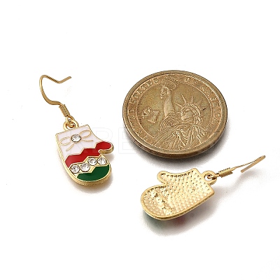 6 Pairs Alloy Enamel Dangle Earrings EJEW-JE06605-1